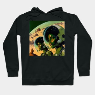 We Are Floating In Space - 58 - Sci-Fi Inspired Retro Artwork Hoodie